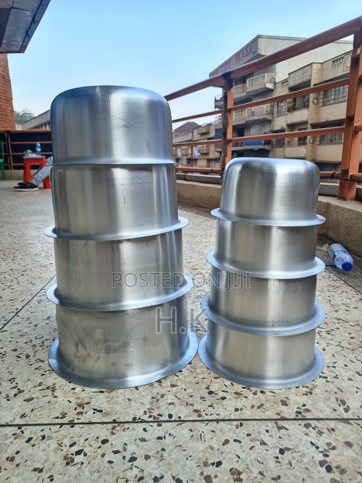 8pc Set of Simba Brand Aluminum Saucepans.