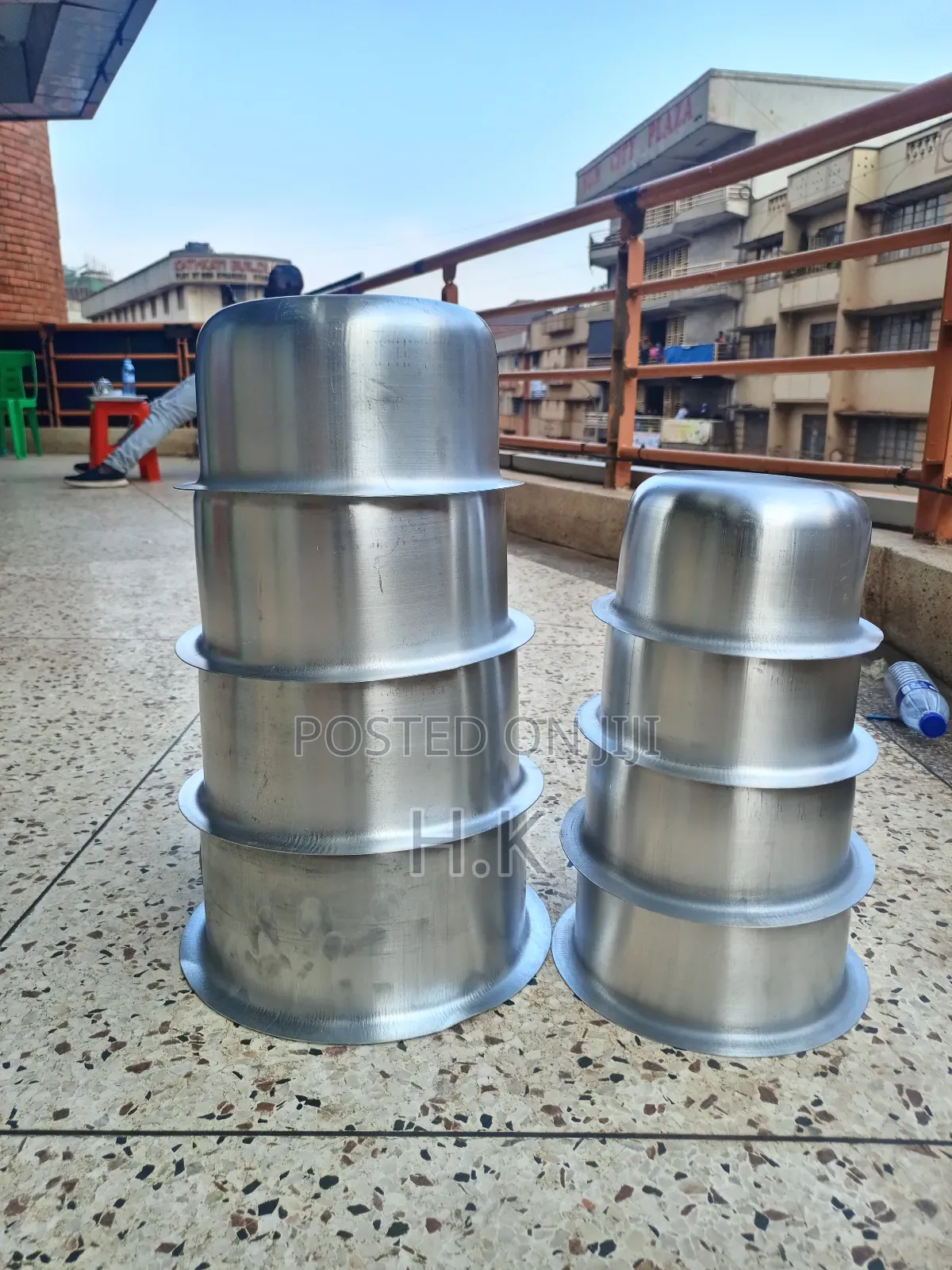 8pc Set of Simba Brand Aluminum Saucepans.
