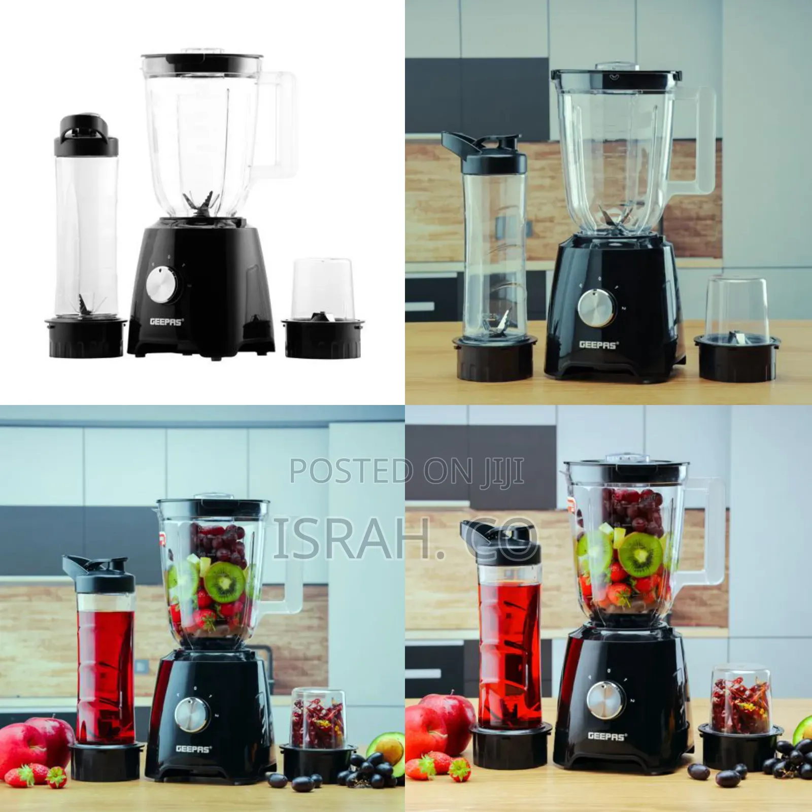 Geepas 3 in 1 Blender With 2 Speed