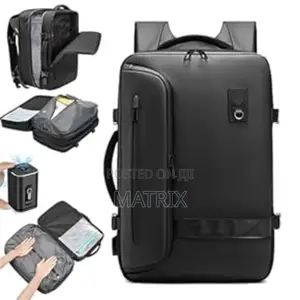 Travel Men Expanded Laptop Backpack Usb Charging Bag