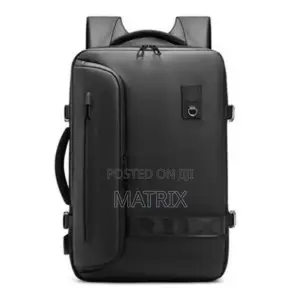 Travel Men Expanded Laptop Backpack Usb Charging Bag