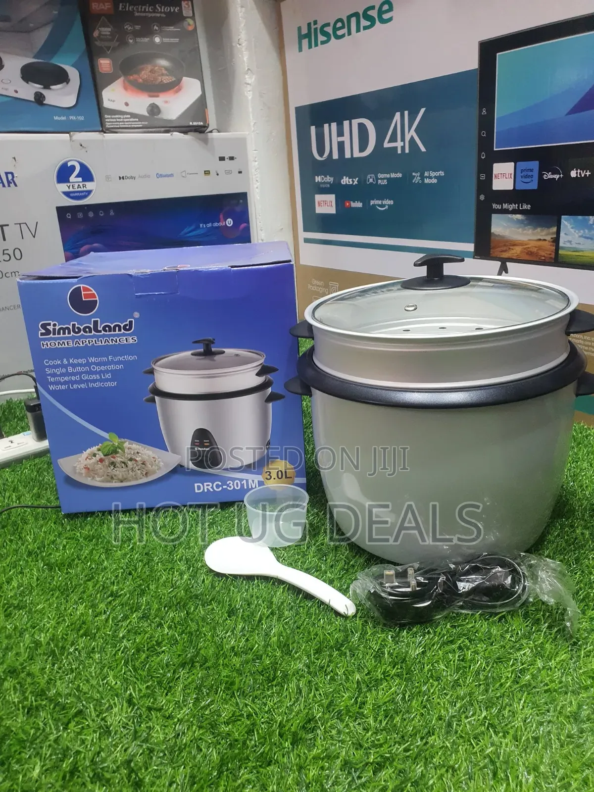Simbaland Drum Rice Cookers 3.0l - Silver & Black