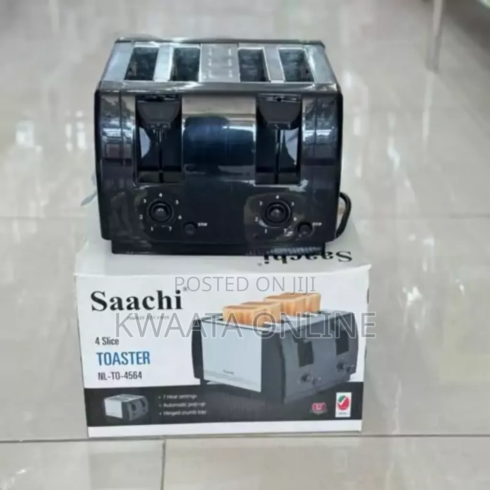 Saachi 4 Slice Pieces Toaster Nl-to-4564-Bk