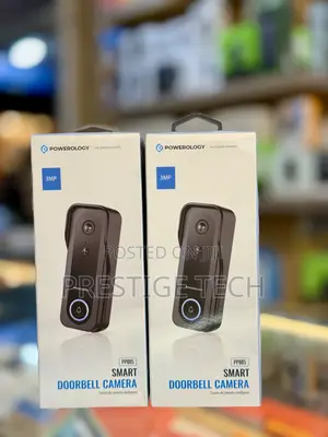 Powerology Smart Door Bell Camera 3mp Infrared 8 Months Battery Life
