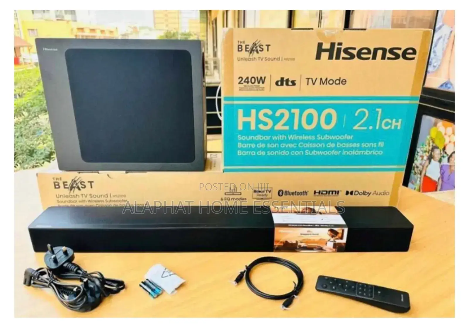 Hisense Hs2100 Sound Bar