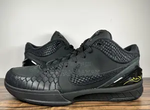 Original Triple Black Nike Zoom Kobe 4 Protro “Mamba” Basketball Shoes