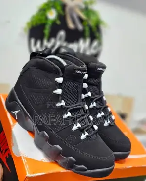 Original Black Air Jordan 9 Retro “Bg” Sneakers