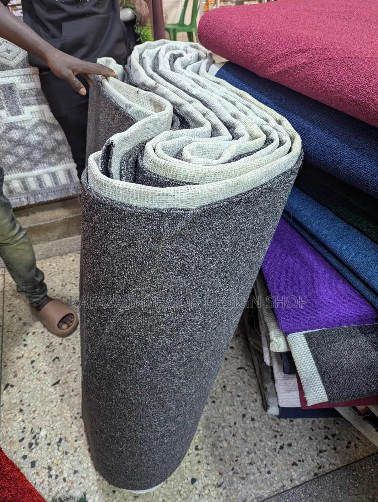 Nice Gray Woolen Carpet