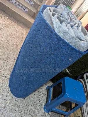 Light Blue Wall to Wall Woolen Carpet
