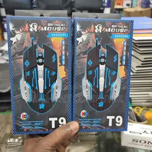T9 Wired Gaming Mouse 3600dpi, Led Optical Gaming Mouse