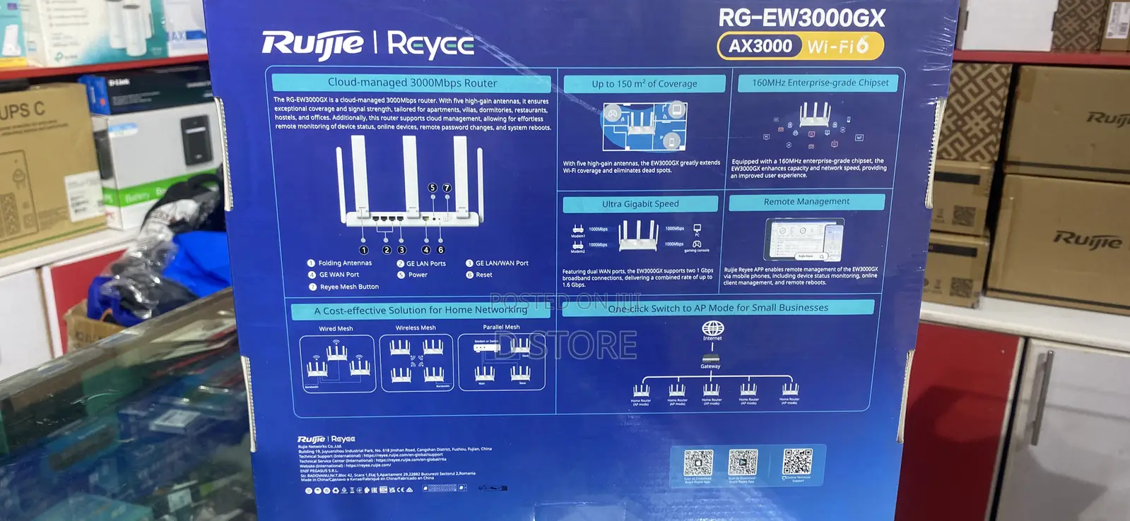 Ruijie Reyee Router Rg-Ew3000gx