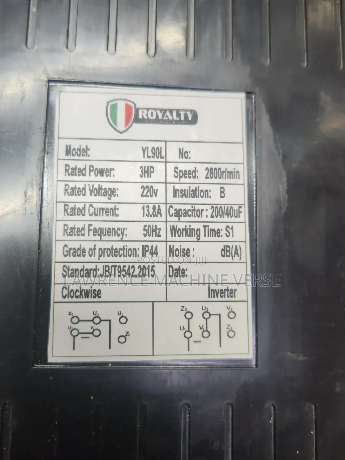 Motor Single Phase 3hp