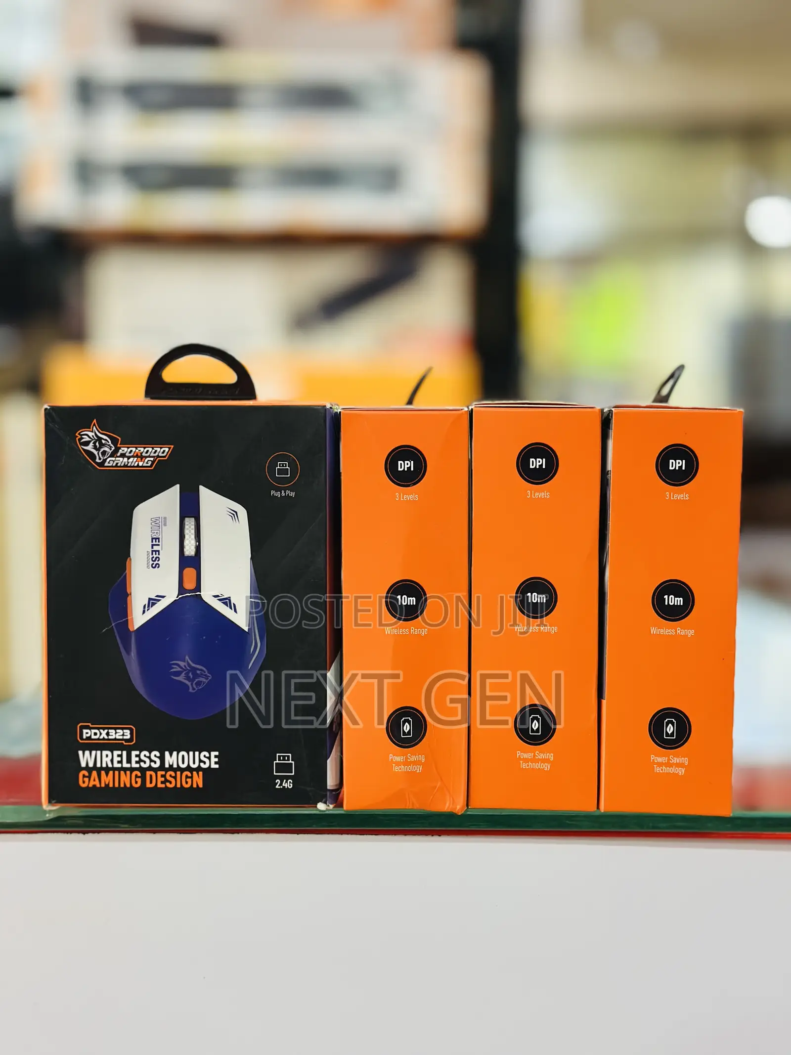 Porodo Gaming Wireless Mouse Gaming Design Dpi 1600