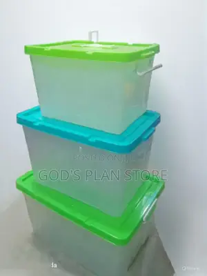 3pcs Imported Plastic Storage Boxes