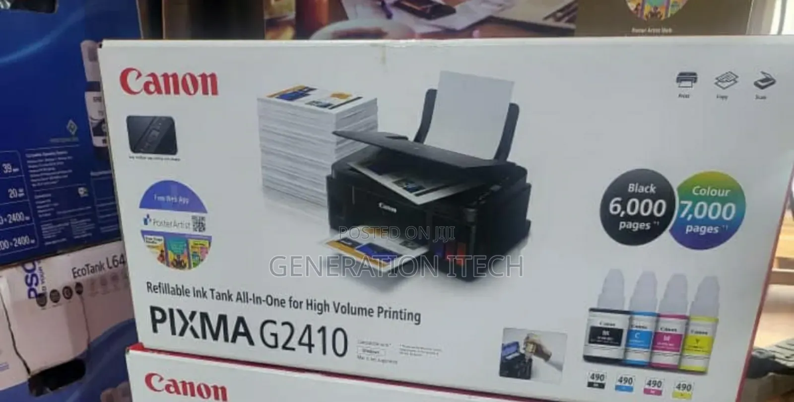Canon Printer Pixma G2410 A4 3-in-1 Multifunction Printer