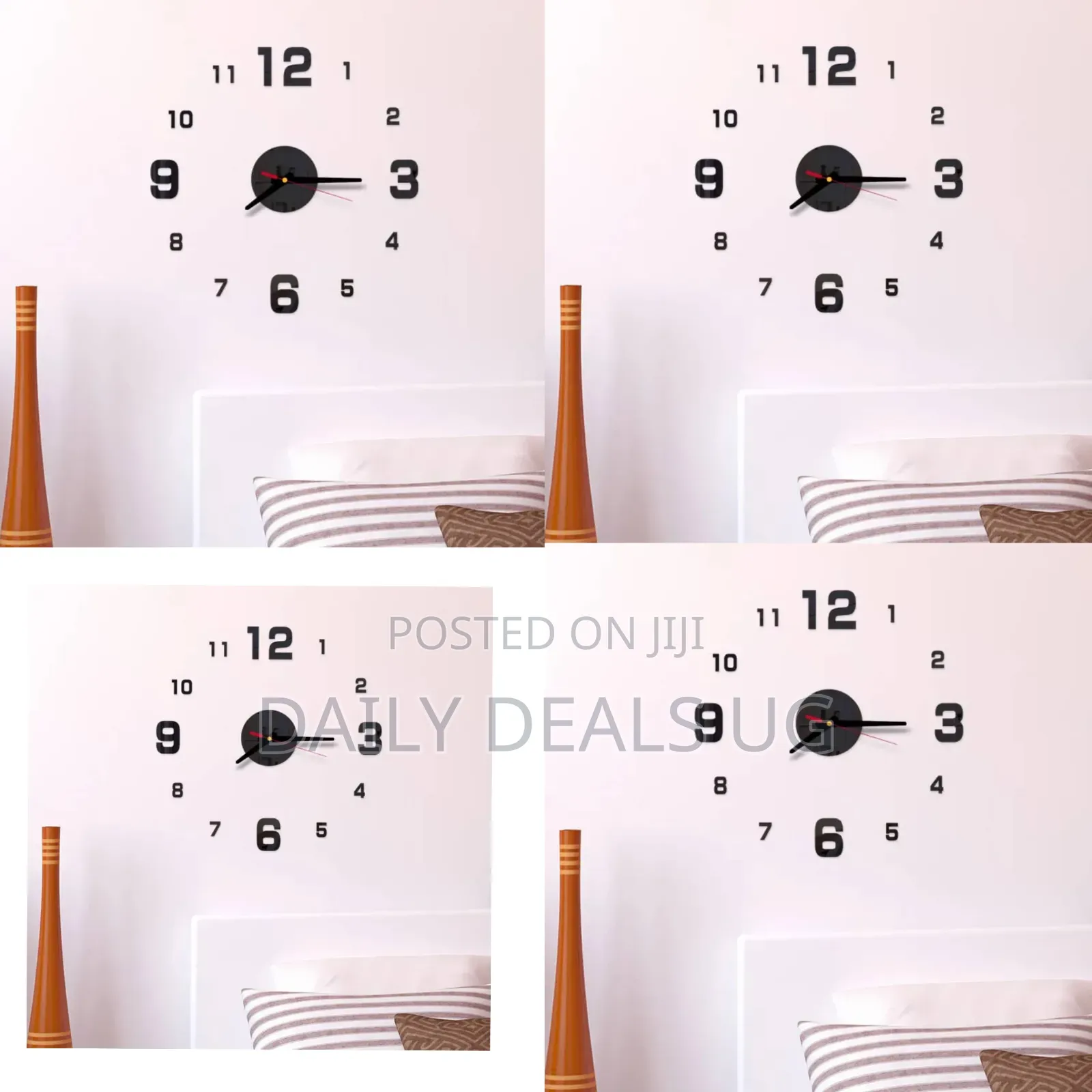 New 3d Wall O'Clock