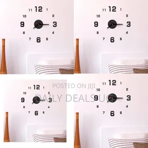New 3d Wall O'Clock