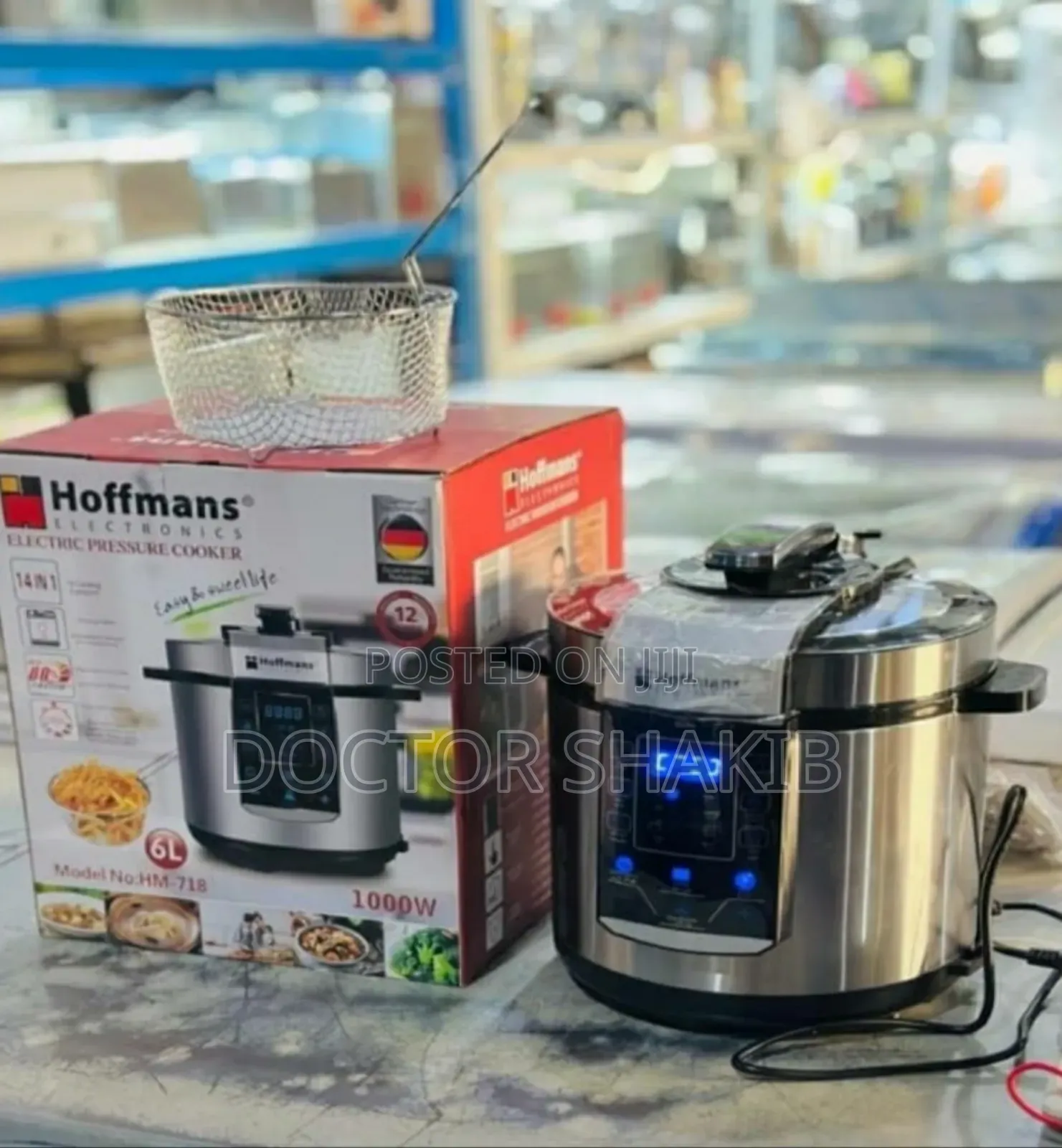 Quality Hoffmans Hm-718 6l Electric Pressure Cooker.