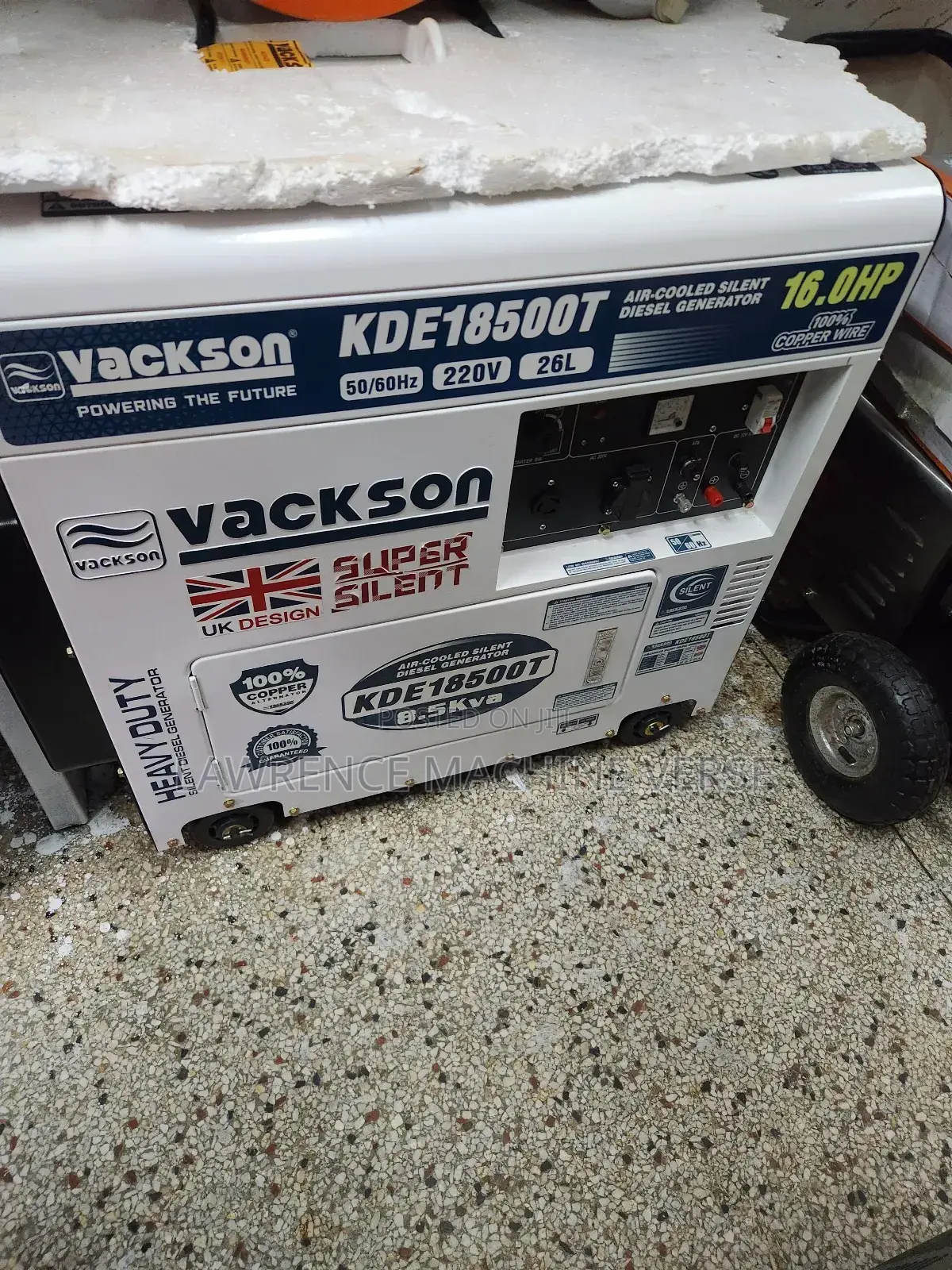 Vackson Silent Diesel Generator 8.5kva