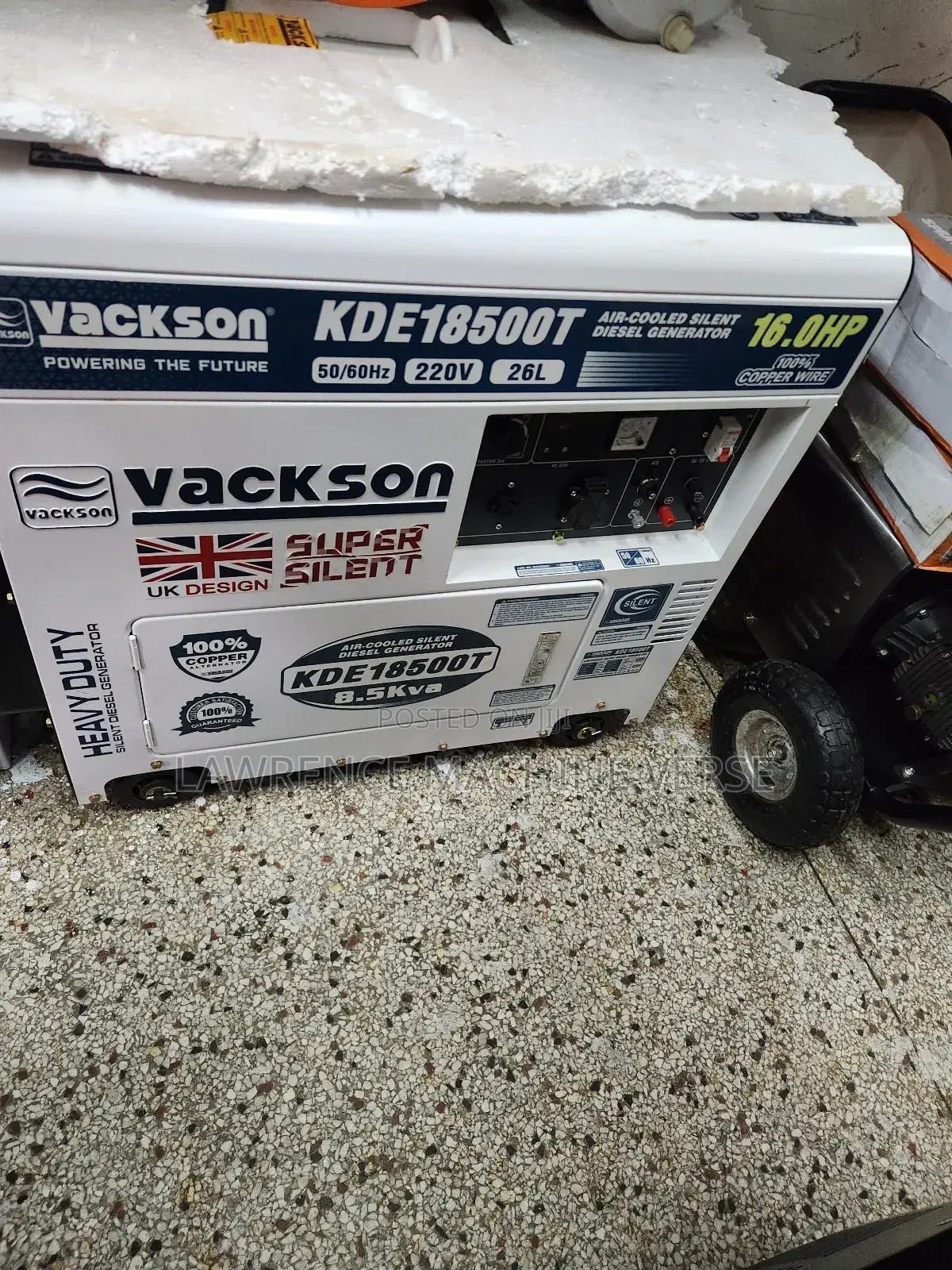 Vackson Silent Diesel Generator 8.5kva