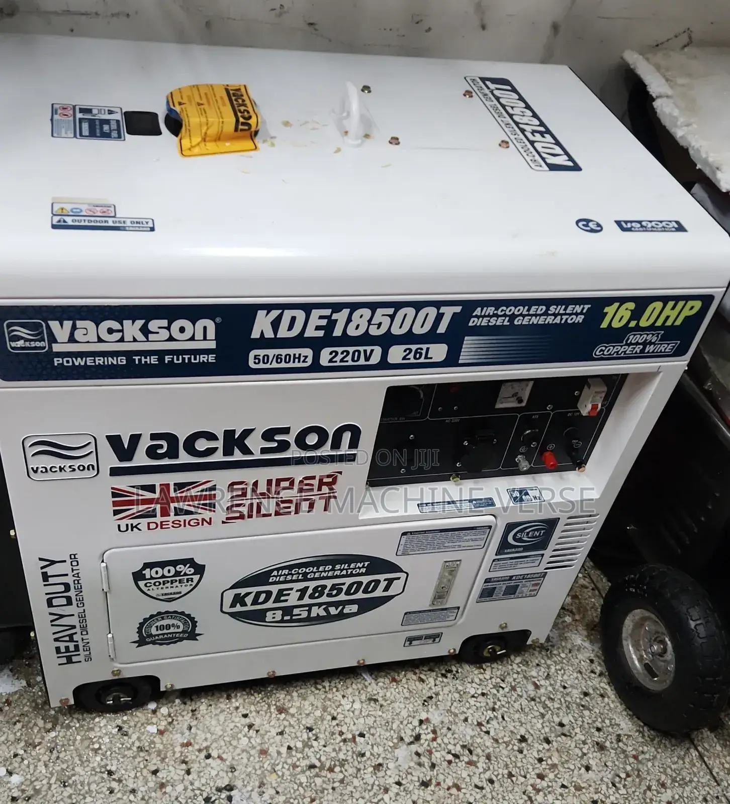 Vackson Silent Diesel Generator 8.5kva