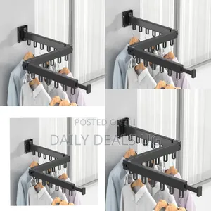 Wall-Mounted Folding Clothes Drying Rack