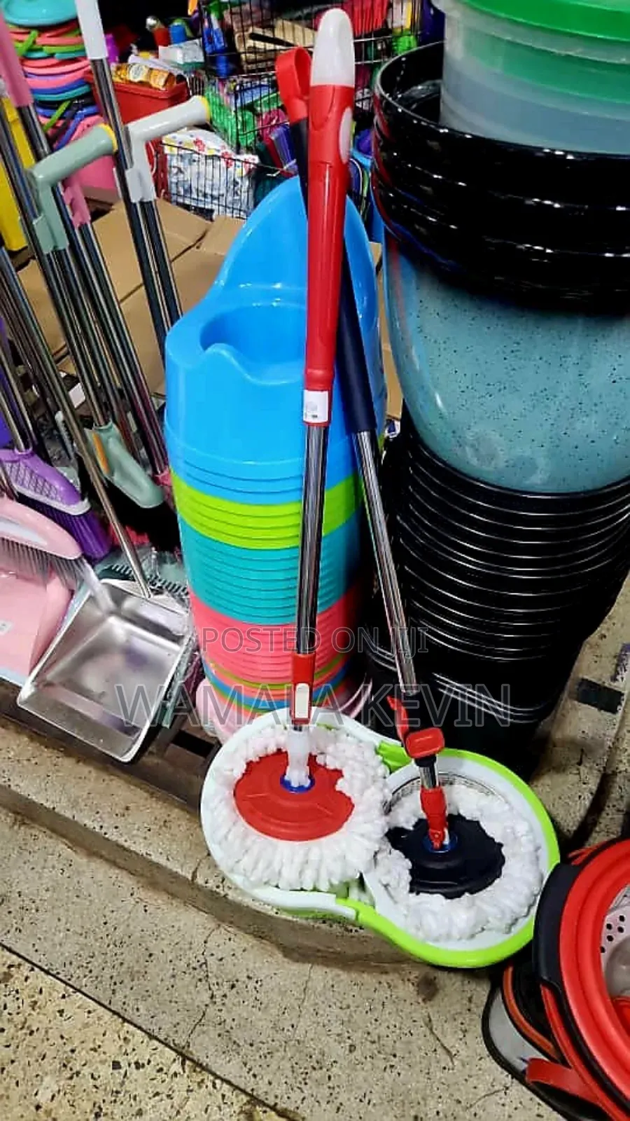 Spin Mop With a Bucket