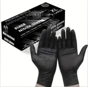 Black Disposable Nitrile Gloves