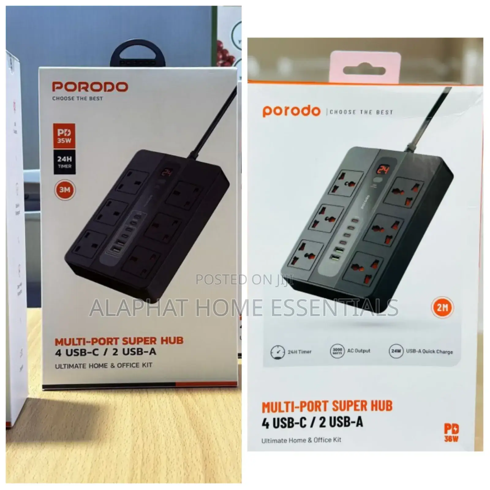 Porodo Multi-Port Super Hub/ Extension Cable