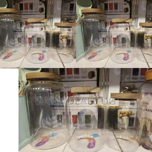 3pcs Glass Storage Jar