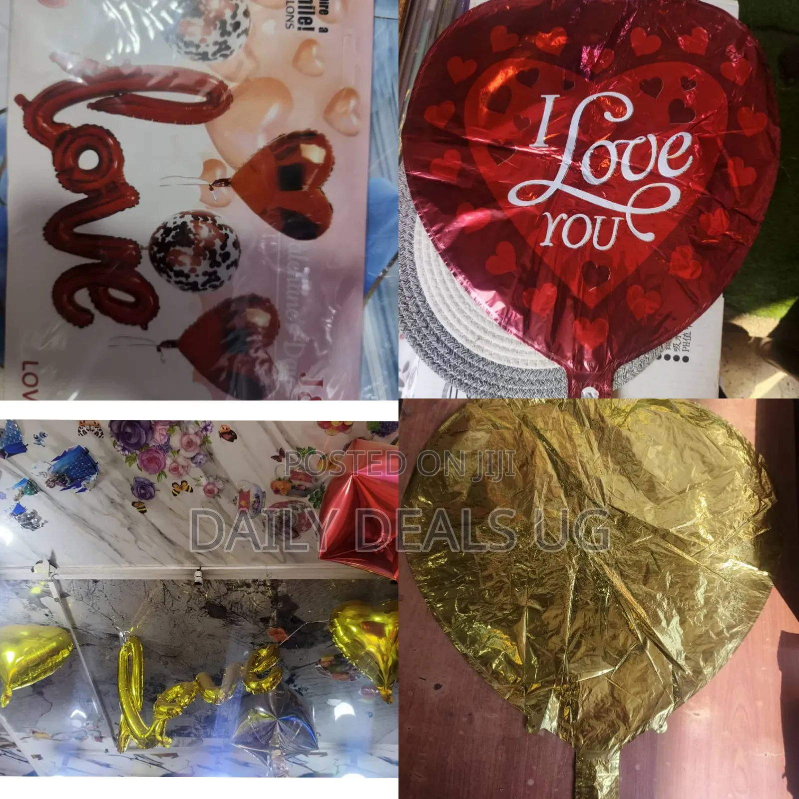 Heart-Shaped Foil Ballons