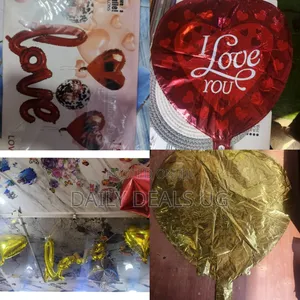 Heart-Shaped Foil Ballons