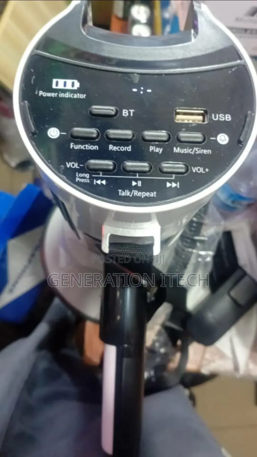 Rechargeable Megaphone With Bluetooth, Usb and Microphone
