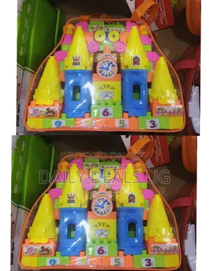 A Set of Colorful Kid's Building Blocks