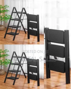 Portable Steel 3-Step Folding Ladder