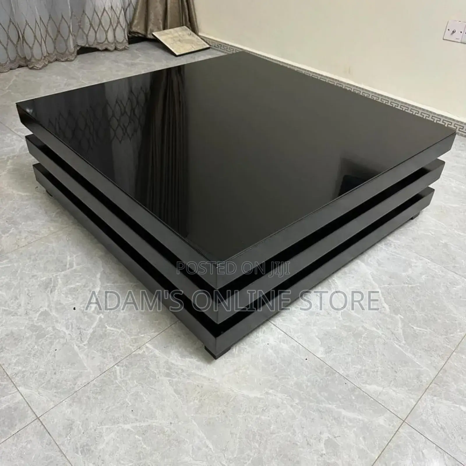 Black Center Table Square