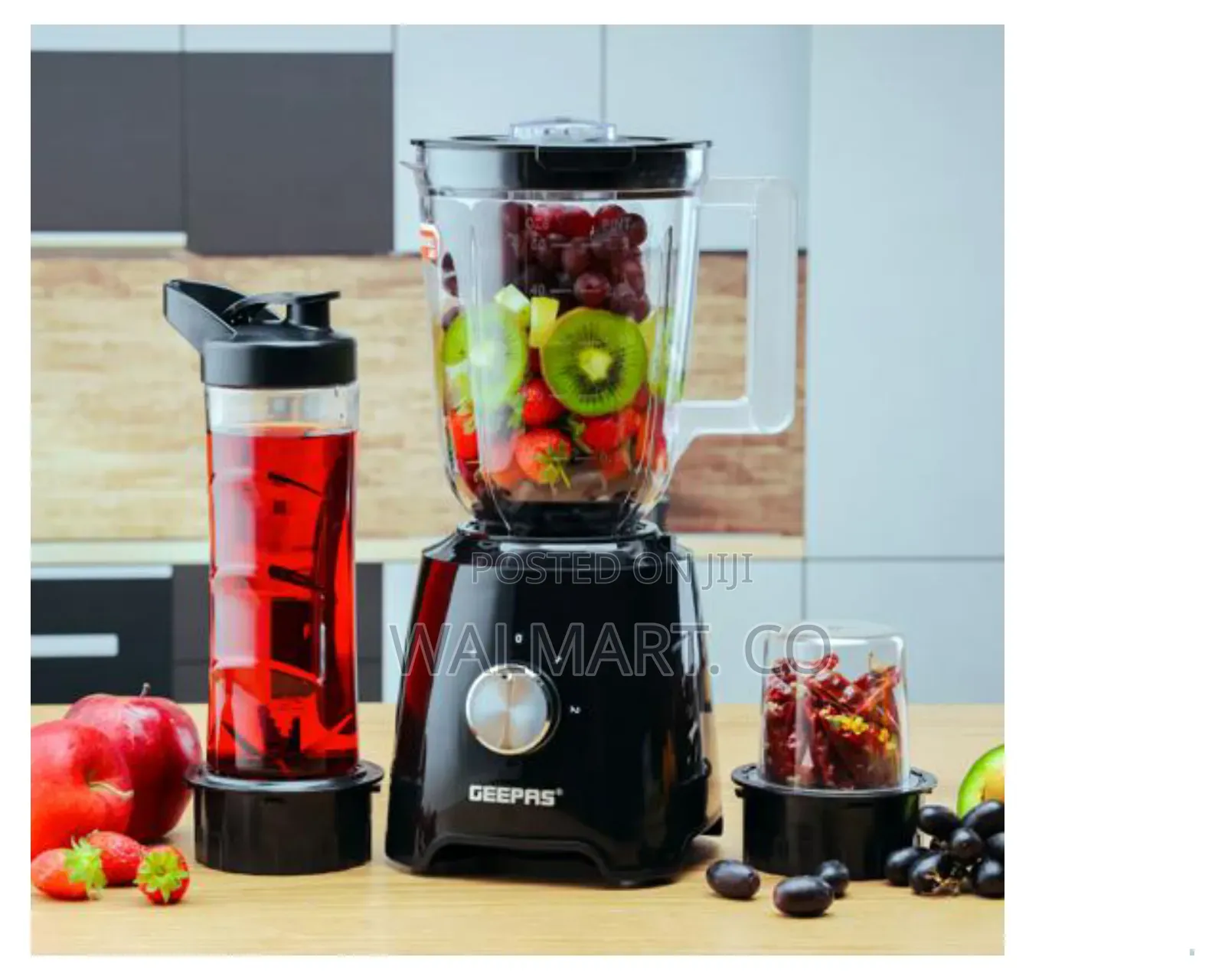 Geepas 3 in 1 Blender With 2 Speed With Pulse Function