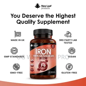 New Leaf Iron Ferrous Fumarate Tablets 6 Months Supply