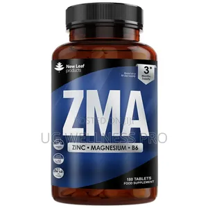 New Leaf Zinc Magnesium Vitamin B6 Zma Tablets 3 Month Supply