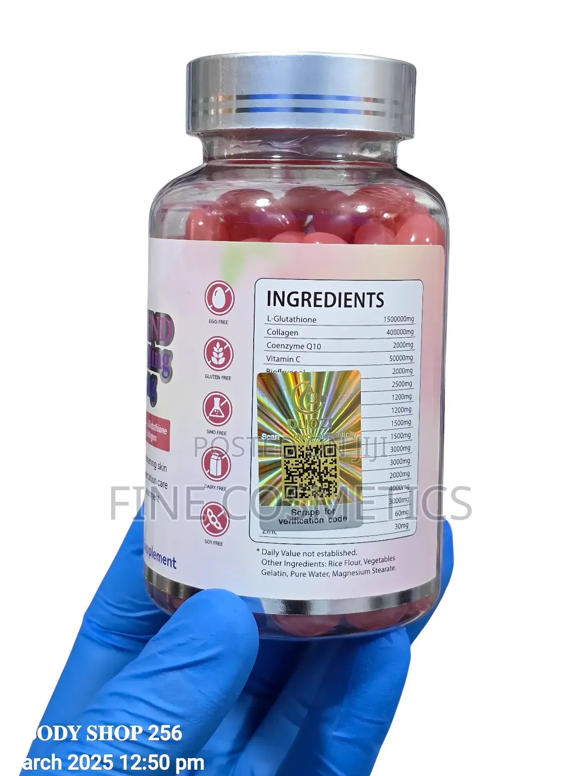 Gluta White Blend Softgels | Skin Whitening Glowing .Mg Caps