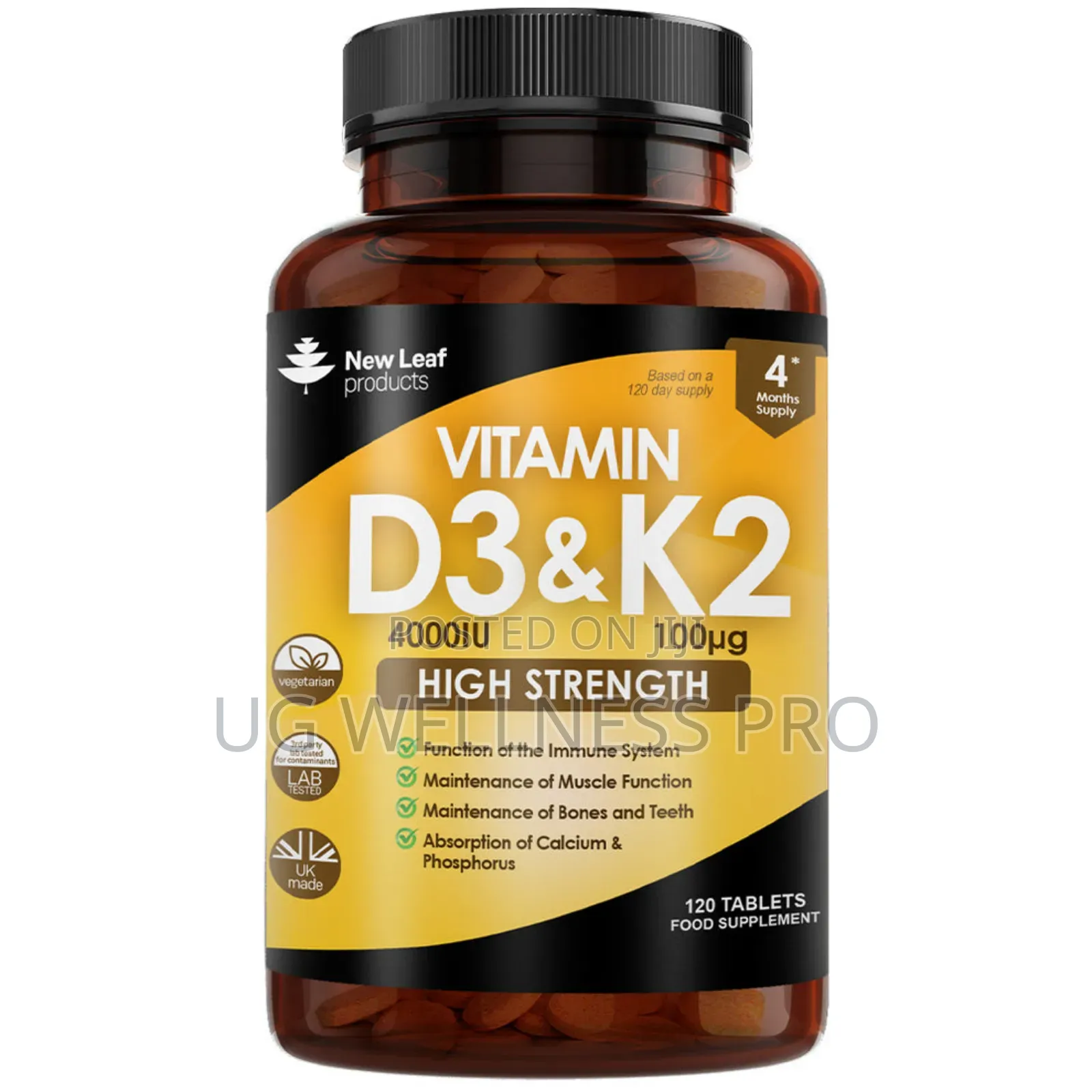 New Leaf Vitamin D3 and Tablets 4 Month Supply