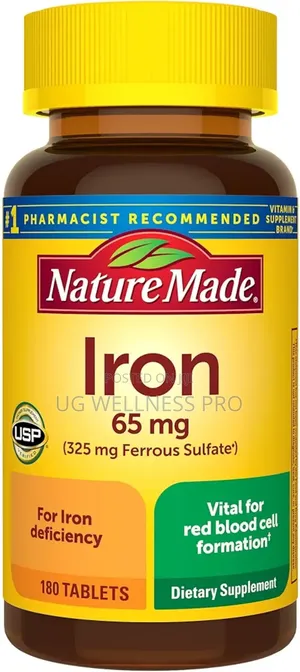 Nature Made Iron 65 Mg (325 Mg Ferrous Sulfate) Tablets, Dietary Suppl