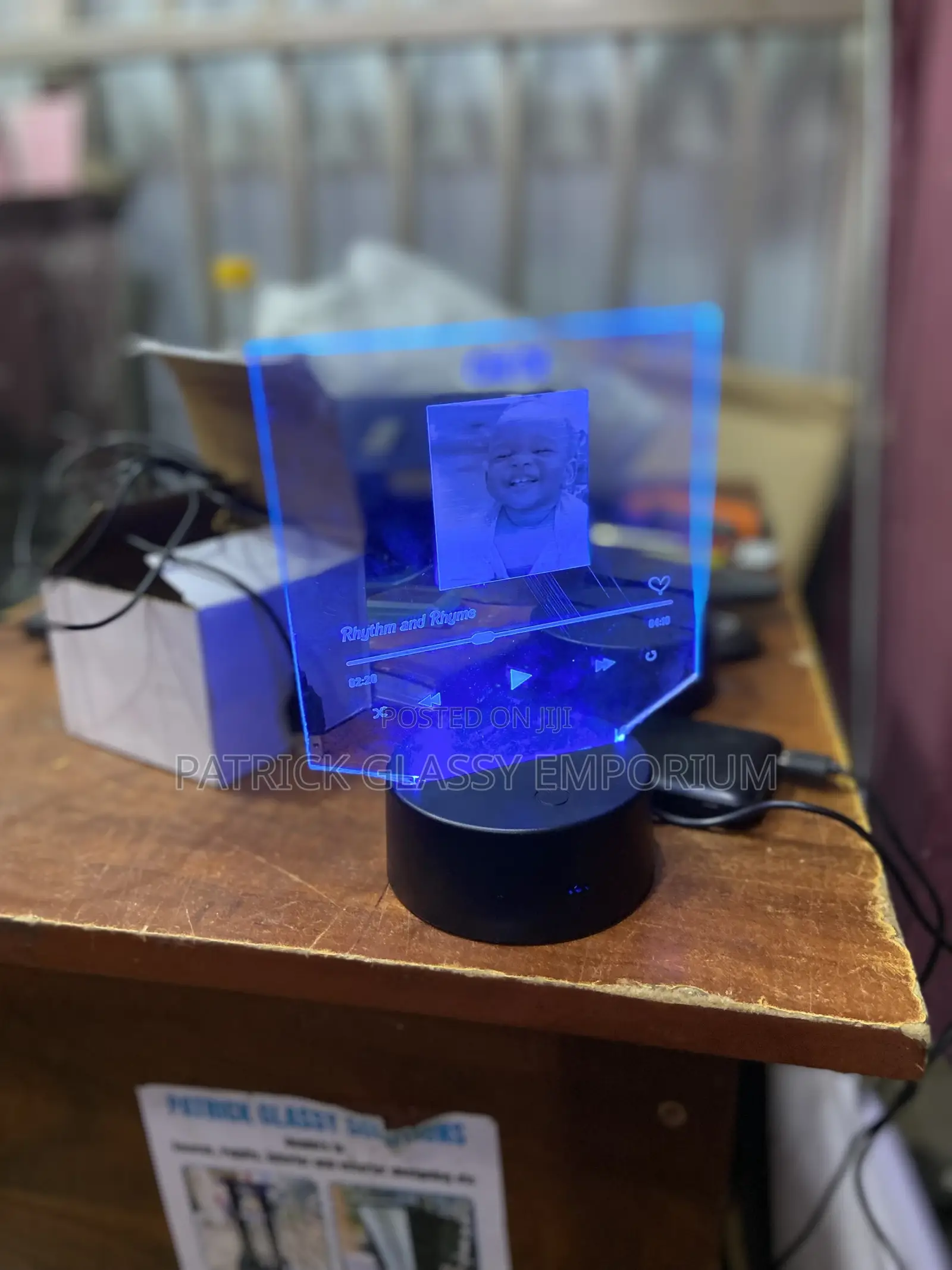 Glass Lightening Plaque