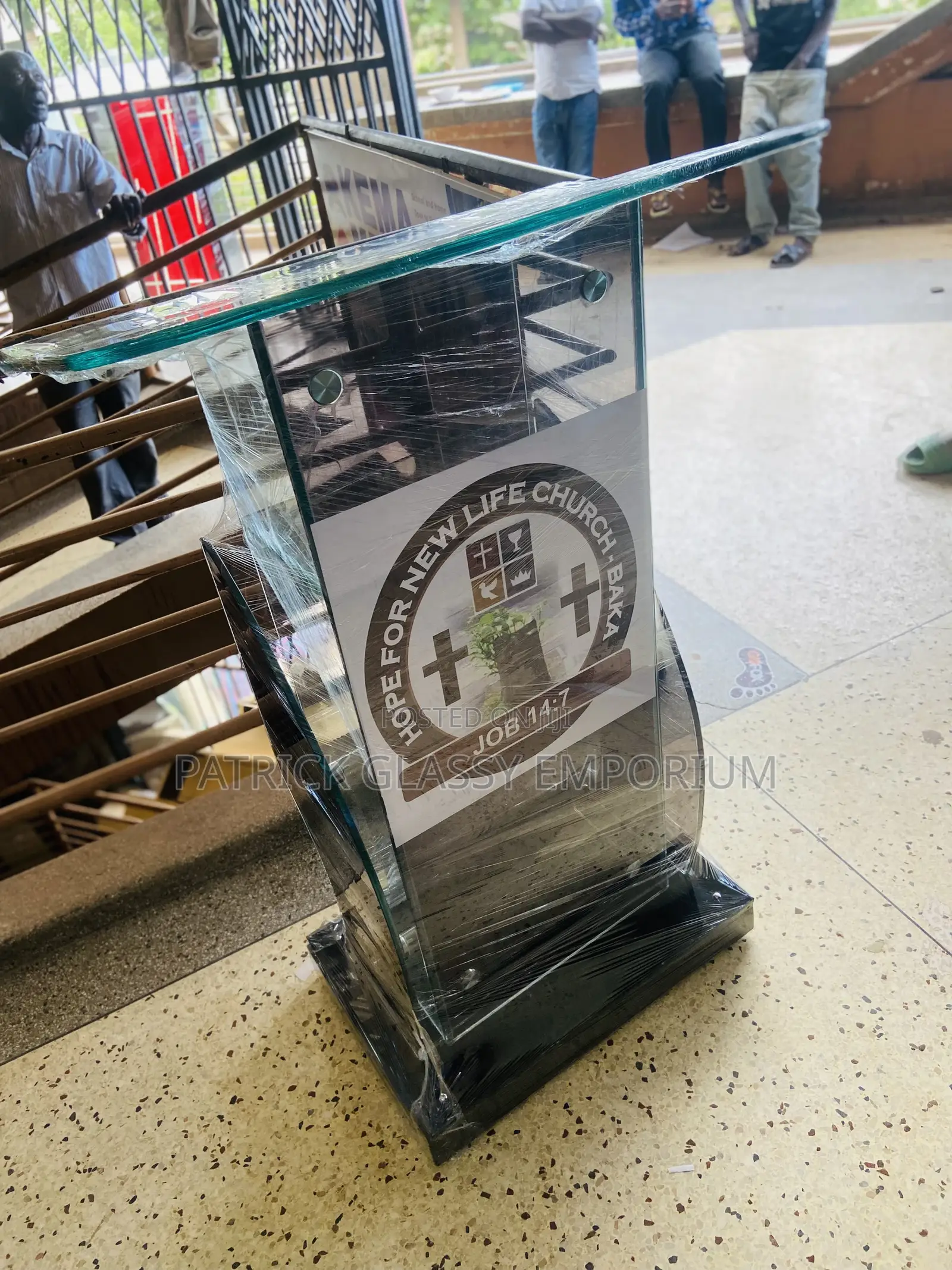 Wooden Glass Pulpit