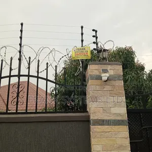 Electric Fence With Razorwire450mm. Uganda