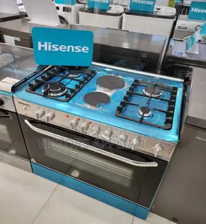 Hisense Gas Cooker 90x60cm 3gas 1electric Plate
