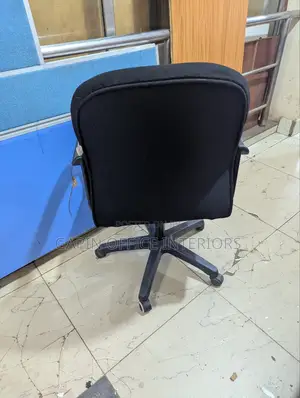 Short Back Office Chair, Fabric Second Hand