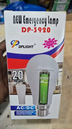20watt Led Rechargeable Bulb Dual Mode Ac/Dc Emergency Light