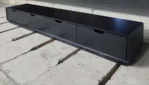 8ft Tv Stand Long in Two Different Colors Black and Gray