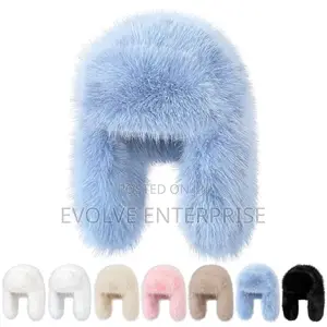 Peicees Winter Fur Hats for Women Ladies With Ear Flaps